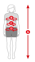Dámské rozměry cyklo oblečení
